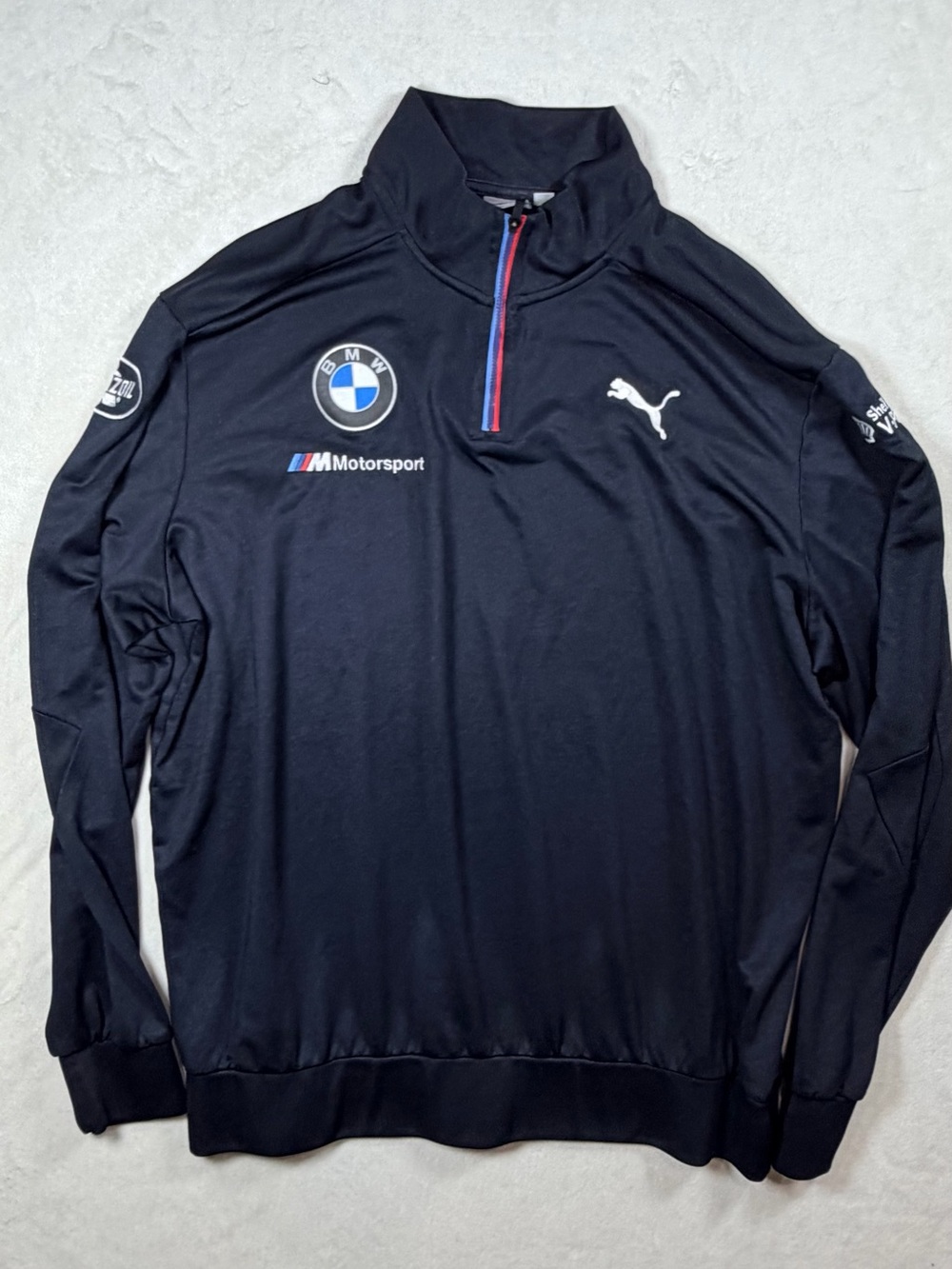 XL Official Puma x BMW //M M Power Motorsport Zip-Up Pullover Red & Blue Trim